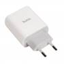 фото зарядное устройство HOCO C80A Rapido PD20W+QC3.0 charger, type-c, usb (EU), белый