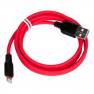 фото кабель USB HOCO X21 Silicone для Lightning, 2.0А, длина 1.0м, красный