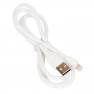 фото кабель USB HOCO X61 Ultimate silicone для Lightning, 2.4А, длина 1.0м, белый