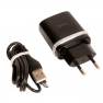 фото зарядное устройство HOCO c12Q Smart QC3.0, кабель Micro USB, 1xUSB-A, 5V, 3.0A, черный