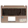 фото клавиатура для ноутбука Asus X540BA,X540BA с топкейсом,бронзовая,НЕИСПРАВНАЯ