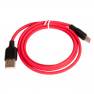 фото кабель USB HOCO X21 Silicone для Type-C, 3.0А, длина 1.0м, красный