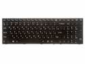 фото клавиатура для ноутбука DNS Clevo P651, P651SE, P655, P671, P655SE, P671SG, P650, P651, P650SA, P650SE, P651SG, P651, Clevo P650SG, P655SG, P655SE черная с рамкой с подсветкой