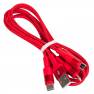 фото кабель USB HOCO X26 Xpress 3 в 1 для Lightning, Micro USB, Type-C, 2.0A, длина 1.0м, красный