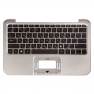 фото клавиатура для ноутбука [HP Envy X2] с топкейсом, silver, black button донор