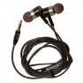 фото наушники REMAX MONSTER RM-598 Metal Wired Earphone микрофон, подключение Jack 3.5 mm, черный