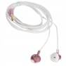 фото наушники REMAX RM-711 Wired  Earphone микрофон, подключение Jack 3.5 mm, розовый