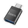 фото переходник HOCO UA17 Type-C to USB, черный