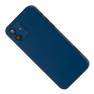 фото задняя крышка в сборе с рамкой для iPhone 12, синий б/у