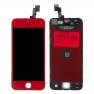 фото переднее стекло (тачскрин) для iPhone 5s красный с разбора