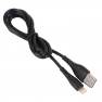 фото кабель USB BOROFONE BX37 Wieldy USB - Lightning, 2.4А, 1 м, черный