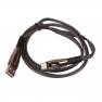 фото кабель USB HOCO U70 Splendor USB - Type-C, 3A, 1.2 м, темно-серый
