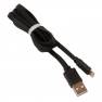 фото кабель USB HOCO X5 Bambo USB - Lightning, 2.4А, 1 м, черный